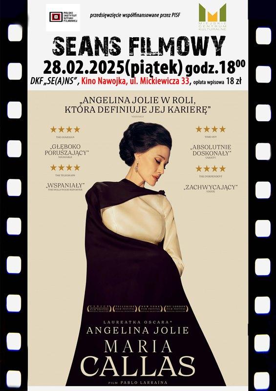 DKF ZAPRASZA 28 LUTEGO O GODZ. 18:00 NA FILM „MARIA CALLAS” Z NIEZWYKŁĄ ROLĄ ANGELINY JOLIE