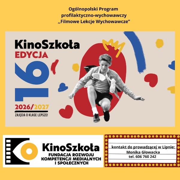 Zapraszamy do udziału w 16 edycji programu „KinoSzkoła”!