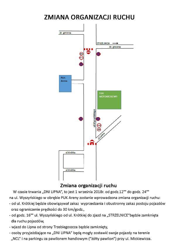 Dni Lipna 2018 r. - zmiana organizacji ruchu