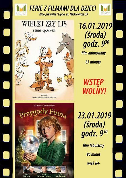 Ferie zimowe 2019 r. - edukacja filmowa 