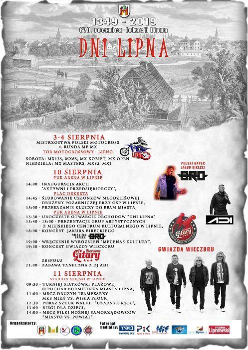 Dni Lipna 2019 - 10 i 11 sierpnia