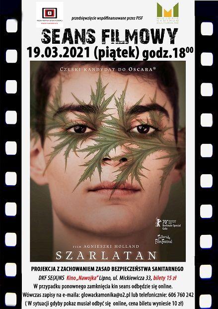 DKF „Se(a)ns” zaprasza 19 marca o godz. 18:00 na film Agnieszki Holland „Szarlatan” (czeski kandydat do tegorocznego Oscara)