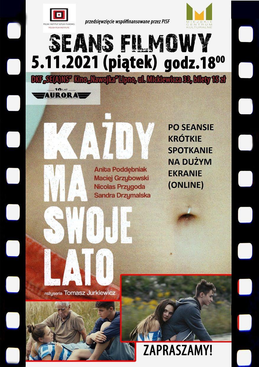 DKF „Se(a)ns” zaprasza w piątek 5 listopada o godz.18:00 na film 