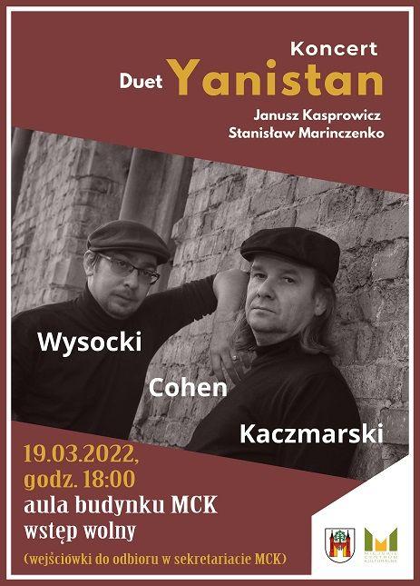 Koncert duetu Janusz Kasprowicz i Stanisław Marinczenko