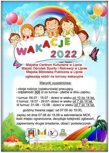Wakacje 2022 - nabór uczestników na zajęcia i warsztaty