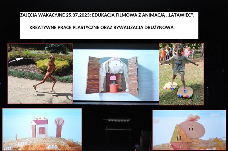 DMUCHAWCE, LATAWCE, WIATR… RELACJA Z ZAJĘĆ WAKACYJNYCH 25.07.2023r.